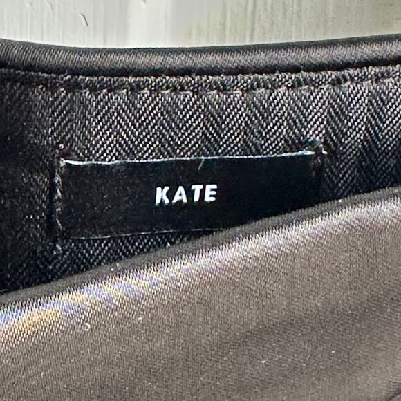 J Crew Collection Kate Straight Leg Pants in Structured Satin Black NWT - Picture 8 of 10